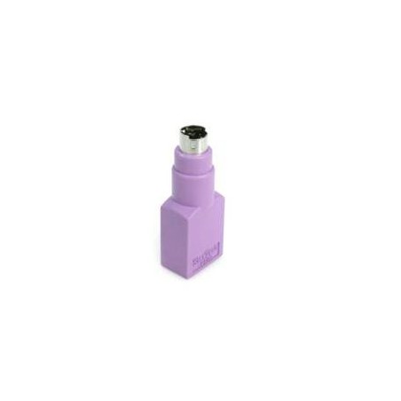 ADAPTADOR PARA TECLADO O MOUSE USB A CONECTOR PS/2 PS2 MINIDIN - 1X HEMBRA USB - 1X MACHO MINI-DIN - PRPURA - STARTECH.COM MOD