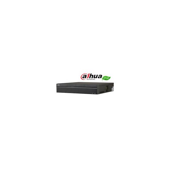 NVR DAHUA 32 CANALES IP 4K/ H265/ RENDIMIENTO 320MBPS/ 2 HDMI/ VGA/ 16 PUERTOS POE/ 8 PUERTOS EPOE/ SOPORTA 8 HDD/ P2P/DEWARPI