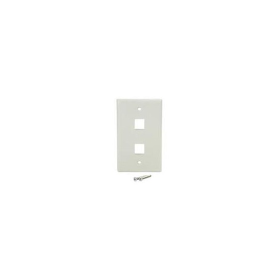 PLACA DE PARED DE 2 SALIDAS RJ45 - COLOR BLANCO - STARTECH.COM MOD. PLATE2WH