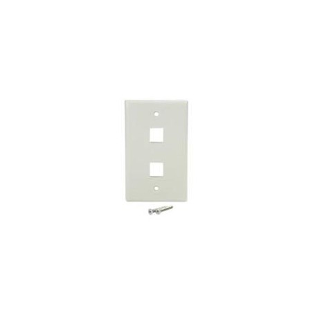 PLACA DE PARED DE 2 SALIDAS RJ45 - COLOR BLANCO - STARTECH.COM MOD. PLATE2WH