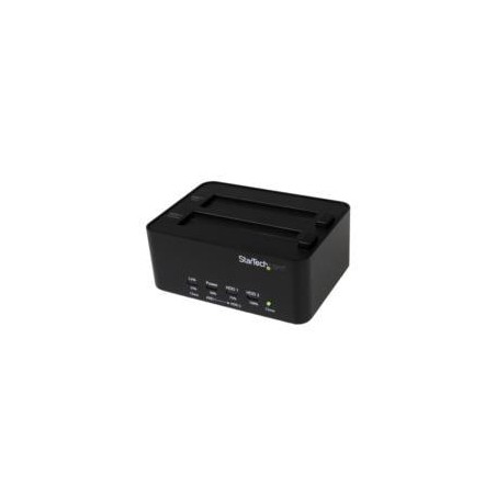 BASE DUPLICADORA AUTONOMA DE 2 BAHYAS USB 3.0 DE DISCOS DUROS HDD SATA 2.5