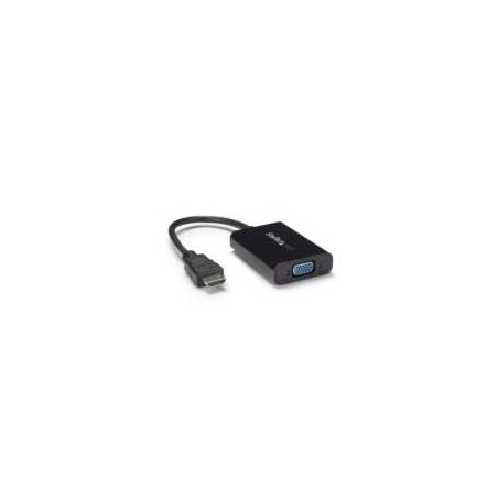 ADAPTADOR DE VIDEO Y AUDIO HDMI A VGA - HD15 HEMBRA - HDMI MACHO - MINI JACK HEMBRA - 1920X1200 - CONVERTIDOR EXTERNO - STARTE