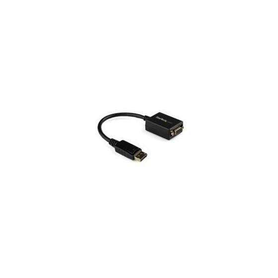 ADAPTADOR DE VIDEO DISPLAYPORT DP A VGA - CONVERTIDOR EXTERNO - CABLE ACTIVO - HEMBRA VGA - MACHO DP- HASTA 1920X1200 - STARTE