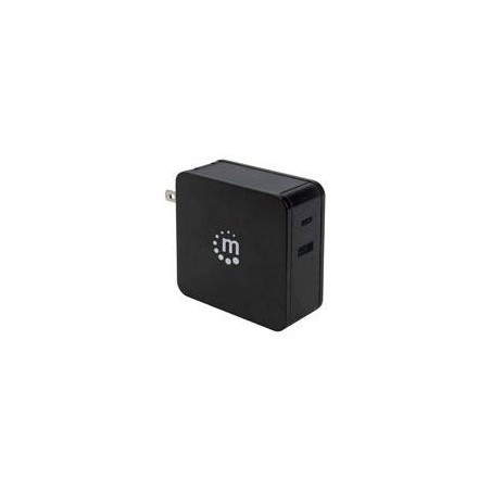 FUENTE DE PODER,MANHATTAN,180214, UNIV. PD  60W USB-C+ 2.4 A USB-A