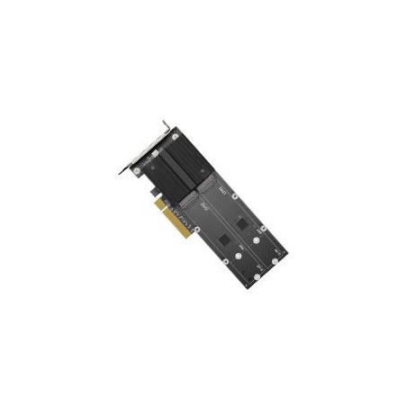 TARJETA ADAPTADORA SYNOLOGY DE SSD M.2 DOBLE RANURA PARA ACELERACIN DE CACH/ INTERFAZ PCIE NVME /FACTOR DE M.2 22110 /M.2 2280