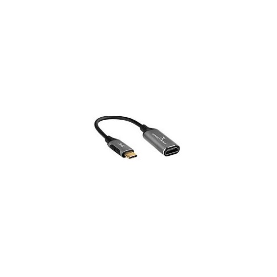 ADAPTADOR CONECTOR USB TIPO C CABLE 14.5 CENTIMETROS HDMI 4K 60 HZ FULL HD PERFECT CHOICE - GRIS