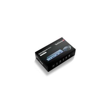 DOCKING STATION TECHZONE TZ21DS2C ADAPTADOR MULTIPUERTO USB 3.0 HDMI VGA SD