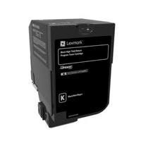 TONER LASER LEXMARK COLOR NEGRO ALTO RENDIMIENTO, NP 74C4HK0, HASTA 20000 PAGINAS, MODELOS CS725DE ,CS720DE