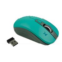 MOUSE INALAMBRICO OPTICO 800 A 1600 DPI SIMETRICO DONGLE USB PERFECT CHOICE ESSENTIAL – TURQUESA