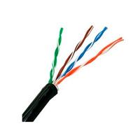 CABLE UTP EXTERIOR SAXXON 100% COBRE/ CATEGORIA 5E / COLOR NEGRO/ 305 MTS/ REDES/ VIDEO/ 4 PARES