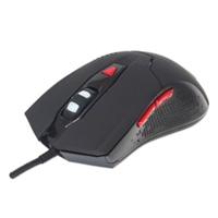 MOUSE OPTICO GAMING,MANHATTAN,176071, USB 6 BOTONES NEGRO C/LUZ