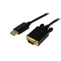 CABLE ADAPTADOR DE 91CM CONVERTIDOR DE VIDEO DISPLAYPORT DP A VGA – ACTIVO – 1080P – NEGRO – STARTECH.COM MOD. DP2VGAMM3B
