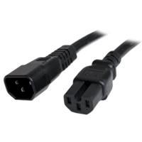 CABLE DE CORRIENTE DE 91CM DE EXTENSION – 14 AWG – 15A 250V – JUMPER BRIDGE IEC C14 A IEC C15 PARA SERVIDOR UPS – SERVICIO PESADO – STARTECH.COM MOD. PXTC14C153