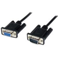 CABLE SERIAL DE 1M MODEM NULO NULL SERIAL DB9 HEMBRA A MACHO – NEGRO – STARTECH.COM MOD. SCNM9FM1MBK