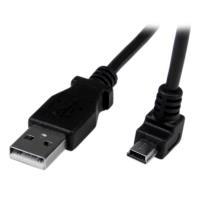 CABLE ADAPTADOR 2M USB A MACHO A MINI USB B MACHO ACODADO EN ANGULO HACIA ABAJO PARA TELEFONOS TABLETS Y DISPOSITIVOS MOVILES – STARTECH.COM MOD. USBAMB2MD