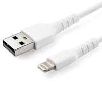 CABLE DE CARGA DE 1M USB A LIGHTNING – CABLE LIGHTNING CERTIFICADO MFI APPLE – CABLE LIGHTNING DE SERVICIO PESADO – BLANCO – STARTECH.COM MOD. RUSBLTMM1M