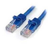 CABLE DE 5M DE RED ETHERNET CAT5E RJ45 SIN TRABA SNAGLESS – AZUL – STARTECH.COM MOD. 45PAT5MBL