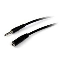 CABLE DE AUDIO DE 2M EXTENSOR DE AUDFONOS Y DIADEMA HEADSET MINI-JACK CON PLUG DE 3.5MM Y 4 PINES MACHO A HEMBRA – STARTECH.COM MOD. MUHSMF2M