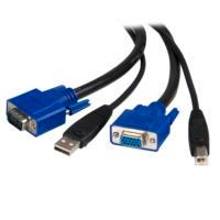 CABLE KVM DE 1.8M TODO EN UNO VGA USB A USB B HD15 – 2 EN 1 – STARTECH.COM MOD. SVUSB2N1_6