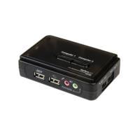 SWITCH JUEGO CONMUTADOR KVM DE 2 PUERTOS TODO INCLUIDO - USB - AUDIO Y VIDEO VGA - 2X USB A HEMBRA - 2X MINI USB B HEMBRA - HD15 MACHO - STARTECH.COM MOD. SV211KUSB