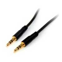 CABLE DE AUDIO DE 91CM DELGADO SLIM – AUDIO ESTEREO MINI JACK PLUG 3.5MM – MACHO A MACHO – STARTECH.COM MOD. MU3MMS