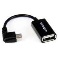 CABLE ADAPTADOR MICRO USB A USB OTG ACODADO A LA DERECHA DE 12CM – MACHO A HEMBRA – STARTECH.COM MOD. UUSBOTGRA