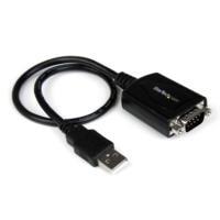 CABLE ADAPTADOR DE 0.3M USB A PUERTO SERIE SERIAL RS232 CON RETENCIN DEL PUERTO DE ASIGNACIN COM – 1X DB9 MACHO – 1X USB A MACHO – STARTECH.COM MOD. ICUSB232PRO