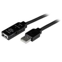 CABLE DE EXTENSIN ALARGADOR DE 15M USB 2.0 HI SPEED ALTA VELOCIDAD ACTIVO AMPLIFICADO – MACHO A HEMBRA USB A – NEGRO – STARTECH.COM MOD. USB2AAEXT15M