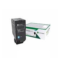 TONER LASER LEXMARK COLOR CIAN EXTRA ALTO RENDIMIENTO, NP 78C4XC0, HASTA 5000 PAGINAS, MODELOS CX622, CX625, CS421, CS521, CX625, CX625, CX522, CX622, CX421