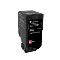 TONER LASER LEXMARK COLOR MAGENTA, NP 74C4HM0, ALTO RENDIMIENTO, HASTA 12000 PAGINAS, MODELOS CS725DE