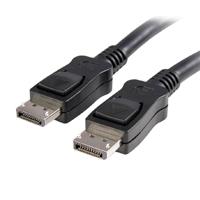 CABLE DE 5M DISPLAYPORT 4K MBR CON CIERRE DE SEGURIDAD MEDIANTE MECANISMO DE BLOQUEO – 2X MACHO DP – LATCHES – NEGRO – STARTECH.COM MOD. DISPL5M