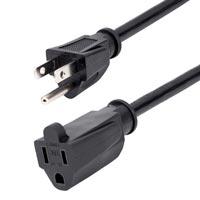 CABLE DE 6M DE EXTENSION DE ALIMENTACION – NEMA 5-15R A NEMA 5-15P – 13A 125V, 16AWG – CABLE DE EXTENSION DE CORRIENTE PARA COMPUTADORAS – CABLE DE RESPUESTO DE CORRIENTE – UL