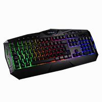 TECLADO MEMBRANA OCELOT GAMING OGEK03 / RETROILUMINADO / 105 TECLAS / ANTHIGOSTING / USB / COLOR NEGRO