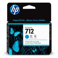 CARTUCHO DE TINTA HP DESIGNJET 712 CYAN, 29 ML, (3ED67A)