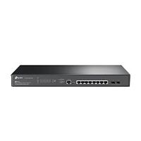SWITCH TP-LINK TL-SG3210XHP-M2 8 PUERTOS RJ45 GIGABIT 100/1000/2500 MBPS POE ADMINISTRABLE CON 2 RANURAS 10G SFP 1 RJ45 CONSOLA Y 1 MICRO-USB CONSOLA L2 JETSTREAM PARA RACK 19 PULGADAS