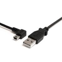 CABLE DE 91CM USB 2.0 ACODADO A LA IZQUIERDA MINI B – CABLE ADAPTADOR USB A A MINI B – CABLE CONVERTIDOR USB-A A MINI USB-B – STARTECH.COM MOD. USB2HABM3LA