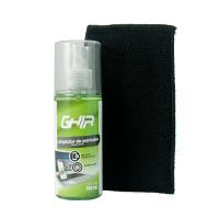 KIT DE LIMPIEZA PARA PANTALLAS GHIA, INCLUYE TOALLA TIPO ESPONJA Y LIQUIDO LIMPIADOR 140ML ANTIBACTERIAL