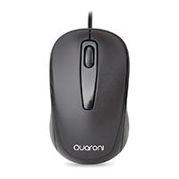 MOUSE OPTICO QUARONI ALAMBRICO COLOR NEGRO 1200 DPI