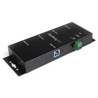 HUB USB 3.0 DE 4 PUERTOS – CONCENTRADOR USB-A INDUSTRIAL DE METAL – DE MONTAJE EN RIEL DIN, PARED O ESCRITORIO – HUB DE EXPANSION TAA – STARTECH.COM MOD. ST4300USBM
