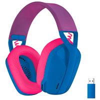 AUDIFONOS GAMING LOGITECH G435 LIGHTSPEED INALAMBRICO RECARGABLE 18HRS DE USO AZUL