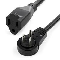 CABLE DE CORRIENTE DE 3M DE EXTENSION – CABLE DE ALIMENTACION ROTATIVO PLANO DE 360 – NEMA 5-15P A NEMA 5-15R – 16AWG – 15A 125V – NEGRO – 3 PUNTAS – UL – STARTECH.COM MOD. RTPAC10110