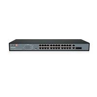 SWITCH POE / PROVISION ISR / POES-24370C+2COMBO / 24 CANALES POE / 10/100MBPS / 2G /TOTAL POE 370W.