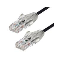 CABLE DE 30CM DE RED ETHERNET CAT6 DELGADO SIN ENGANCHES – CABLE DE RED SNAGLESS – NEGRO – STARTECH.COM MOD. N6PAT1BKS