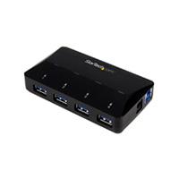 CONCENTRADOR USB 3.0 DE 4 PUERTOS - HUB CON PUERTOS DE CARGA Y SINCRONIZACION - 1 PUERTO DE 2.4A - STARTECH.COM MOD. ST53004U1C