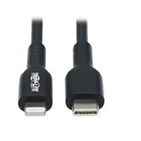 CABLE USB TRIPP-LITE  M102-01M-BK CABLE DE SINCRONIZACIóN Y CARGA USB C A LIGHTNING (M/M), CERTIFICADO MFI, NEGRO, 1 M [3.3 PIES]