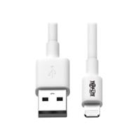 CABLE USB TRIPP-LITE M100-006-WH CABLE DE SINCRONIZACIóN Y CARGA USB A A LIGHTNING, CERTIFICADO MFI – BLANCO, M/M, USB 2.0, 1.83 M [6 PIES](HASTA 480 MBPS).ENCHAPADO EN ORO.