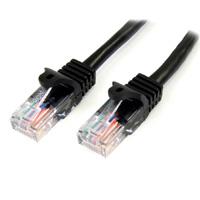 CABLE DE 2M NEGRO DE RED FAST ETHERNET CAT5E RJ45 SIN ENGANCHE – CABLE PATCH SNAGLESS – STARTECH.COM MOD. 45PAT2MBK