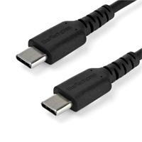 CABLE DE CARGA DE 1M USB C – DE CARGA RAPIDA USB 2.0 TIPO C A USB C REVESTIMIENTO TPE DE FIBRA DE ARAMIDA M/M 60W NEGRO – STARTECH.COM MOD. RUSB2CC1MB