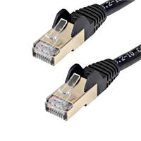 CABLE DE 2M CAT6A ETHERNET NEGRO – CABLE DE RED 10GB CAT6A SNAGLESS BLINDADO RJ45 POE DE 100W – 10GBE CON CERTIFICACION UL/TIA – STARTECH.COM MOD. C6ASPAT7BK