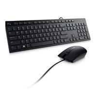KIT TECLADO Y MOUSE DELL KM300C ALAMBRICO DE 105 TECLAS EN ESPAÑOL COLOR NEGRO